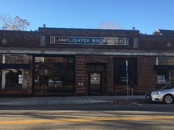 Exterior photo of engineering design project at Lamplighter Brewery