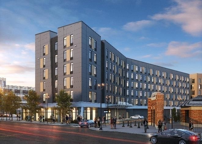 Exterior photo of engineering design project at The Residence Inn South End